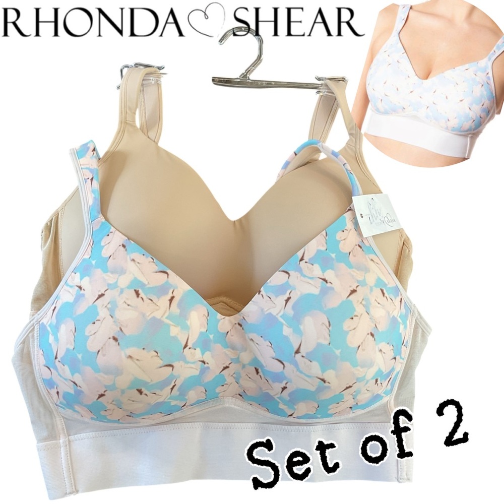 🌸Rhonda Shear Set of 2 Wirefree Bras